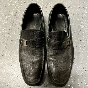 Ferragamo Black Leather Men's Loafers 13